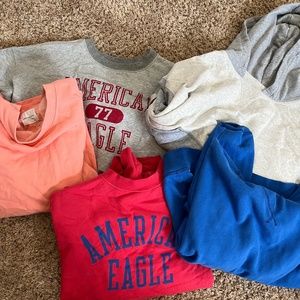 bundle of american eagle hoodies